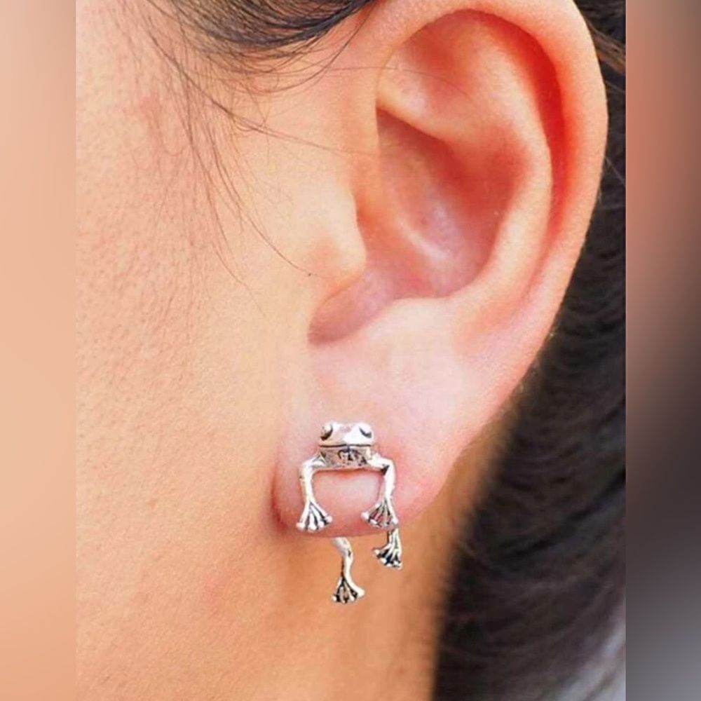 Boho frog earrings M1109